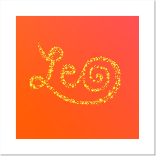 Leo Sun Sign Wall Art by Art by Deborah Camp